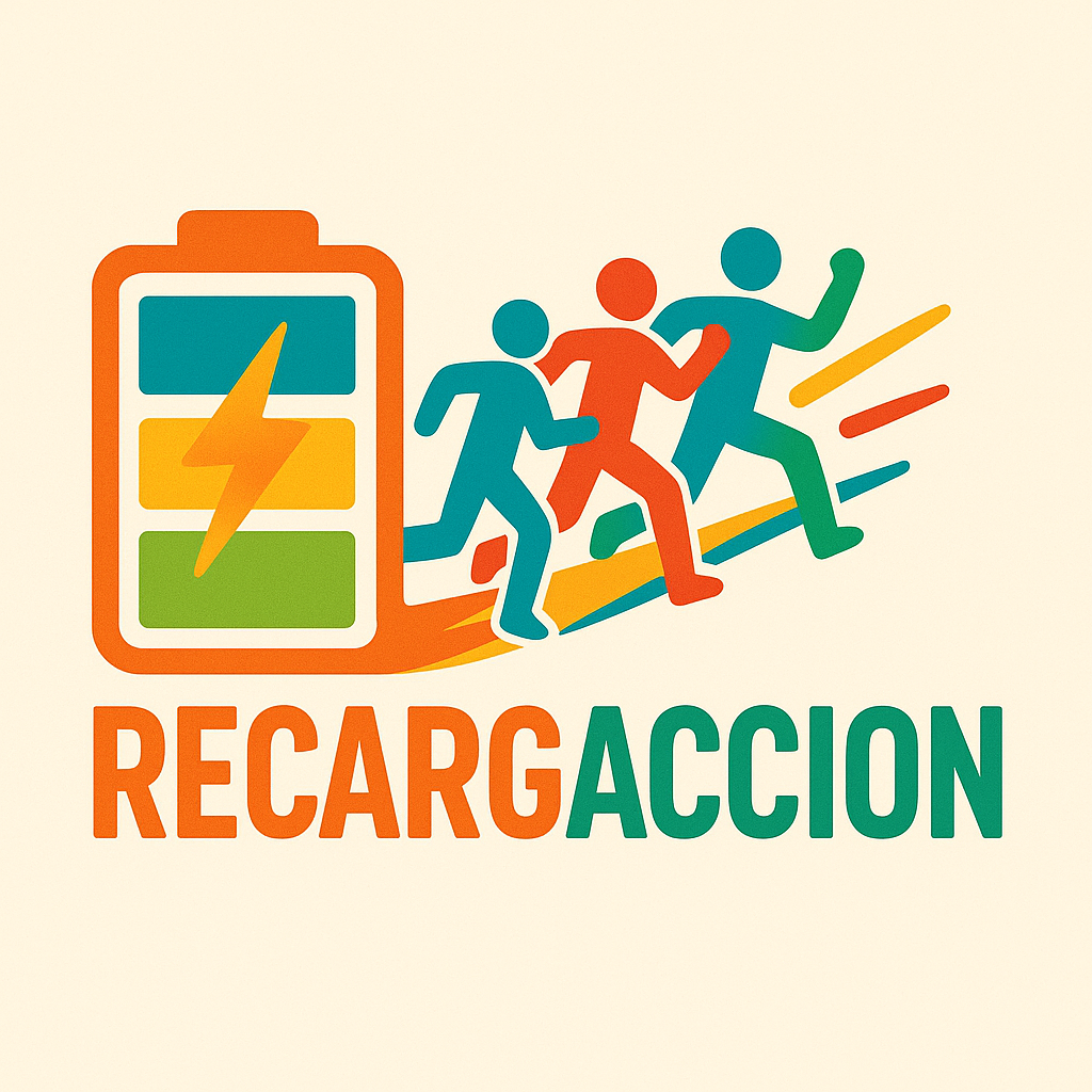 Logotipo de RECARGACCION.TOP, portal sobre movimientos juveniles y sociales